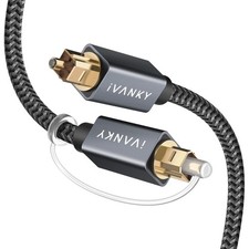 IVANKY Optical Audio Cable 10ft, Toslink Fiber Optic S/PDIF Digital Audio picture