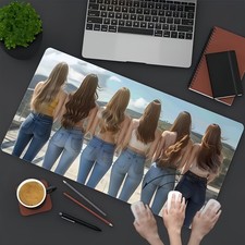 An oversized high definition mysterious girl pattern mouse pad, mouse pad, ext picture