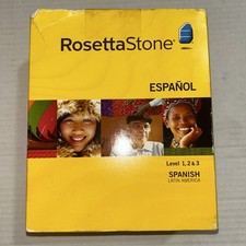 Rosetta Stone Spanish (Latin America) Level 1, 2 & 3 WIN/MAC CD-ROM Version 3 picture