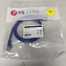FSCOM 70665 Cat6a Patch Cable SFTP Snagless 3 Ft Quantity 10 Cables picture
