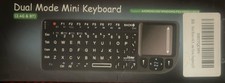 Dual Mode Ultra Mini Wireless (Bluetooth, 2.4Ghz) Black Keyboard & Touchpad NEW picture