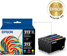 Epson 212XL T212XL-BCS Genuine CMYK Ink 4-Pack XP-4100 WF-2850  picture