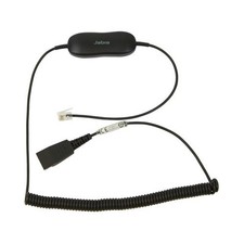 Jabra 88001-04 GN1216 COILED CORD HEADSET ADAP FOR AVAYA 1600/9600 DESK PHONES picture
