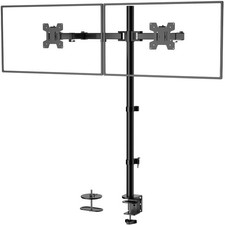 WALI Extra Tall Dual LCD Monitor Fully Adjustable Desk 13