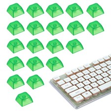 20Pcs XDA Profile Keycap Set PBT Mechanical Numeric Keypads, Clear Green picture