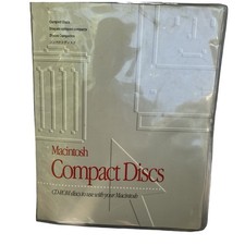 VTG 1990s Apple Macintosh Compact Discs CD-ROM Folder RARE W/CD Software Apps picture