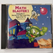Math Blaster Episode 2 Secret of the Lost City PC windows Computer Learning Game picture