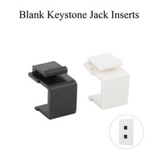 10/20/30/40/50 Pcs Blank Keystone Jack Snap-in Insert Filler For Keystone Wall P picture