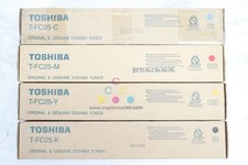 4 Genuine Toshiba e-STUDIO 2040C,2540C,3040C,3540C,4540C T-FC25 CMYK Toners picture