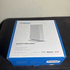 Hitron CODA56 DOCSIS 3.1 Cable Modem, White, 2.5GbE  For Parts Read picture