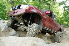 Cars 2001 nissan frontier offroad 44 custom truck Desk Mat Stitched picture