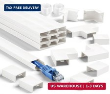 Cord Cover Wall Kit, 157in Wire Covers for Cords - TV Cord Hider for 1 Thick Wir picture