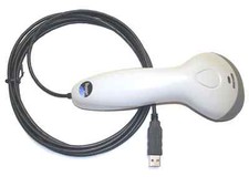 Metrologic White MS9520 Laser Barcode Scanner + 6ft USB Cable ISBN + UPC Reader picture