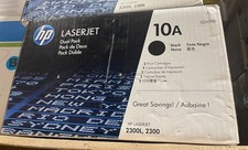 Genuine HP Q2610D 10A (2 x Q2610A) Twin Pack Toner Cartridge, Black, OEM picture