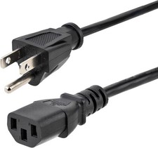 10ft (3m) NEMA 5-15P to C13 Server Power Cord 14AWG 15A Monitor PDU picture