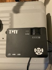 TMY V08 LCD 1080p Projector 7500 Lumens 12000:1 HDMI USB VGA White/Black picture