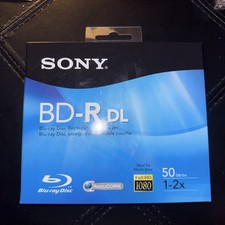 SONY AccuCORE BD-R DL Blu-ray Disc Recordable 50GB 1-2x Speed 1080 HD picture