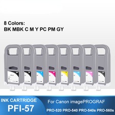 PFI-57 Dye Ink Cartridge With chip For Canon PRO-520 PRO-540 Printer 1set picture