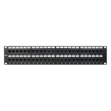 Construct Pro 48-Port Cat6 Rack Mount Patch Panel (19”/2U, RoHS Approved) picture