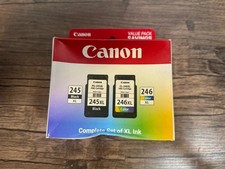 Canon PG-245XL Black & CL-246XL Color Ink Cartridge Set 8278B023 Genuine Sealed picture