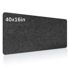 Large Felt Desk mat 40x16 with Non-Slip Full Desk Mouse PadOffice Compu... picture