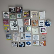 Vintage Computer Software CD Lot Palm Handspring IBM HP Windows 95 Sony PC Rare picture