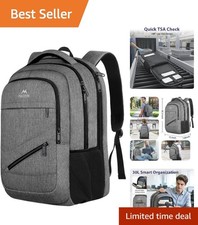 Travel-Ready 17 Inch Laptop Backpack with TSA Approval - Organized & Comfortable picture