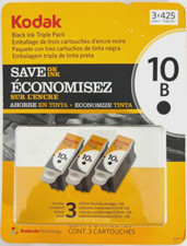 Kodak Black Ink Triple Pack NEW In Box 10 B FREE USA SHIPPING picture