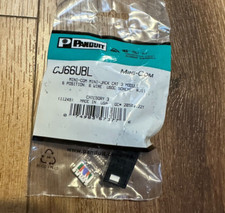 Lot of 26 PANDUIT CJ66UBL MINI-COM MINI-JACK CAT3 UTP JACK MODULE, CATEGORY 3 picture