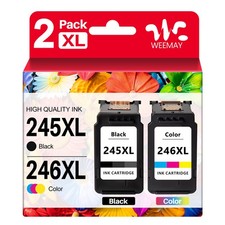 2PK PG-245XL CL246XL Ink Cartridges for Canon Pixma TS302 TS3420 MG2420 MG2920 picture