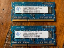 USED Nanya NT2GC64B88G0NS-CG 4GB (2 x 2GB) PC3-10600S 1Rx8 Laptop Memory Ram picture