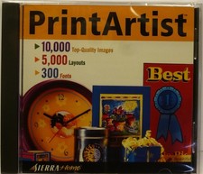 Software PC Print Artist 10000 images 5000 layouts 300 fonts NEW SEALED Jewel picture
