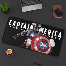 Captain America - First Avengers Movie Art - Multiple Sizes - Desk Mat Mouse Pad picture