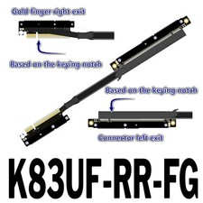 ADT-Link 30CM PCIe 5.0 X8 to X16 Ext Cable w/ Buckle Dual Reverse Side-Bend picture