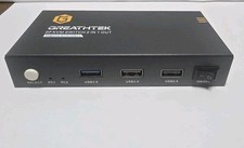 Greathtek Dp KVM Switch 2 IN 1 OUT 4K @60Hz With USB 3.0 GHT-S7226P NEW picture