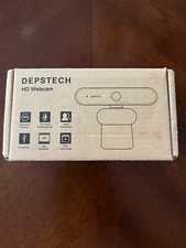 DEPSTECH HD Webcam D04 Silver/Black - New (Open Box) picture