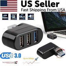 High Speed 3 Port USB 3.0 Multi HUB Splitter Expansion Desktop PC Laptop Adapter picture