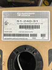 100' FT Superior Essex 51-240-31 CMX OUTDOOR Category 5e Riser Cable GRAY CAT5E picture
