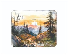 Glacier Bay National Park Mouse Pad Watercolor Painting Art 7 3/4 x 9