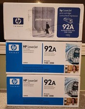 Lot of (3x) New Sealed Genuine HP LaserJet 92A (C4092A) Black Toner picture