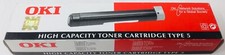 OKI 40433203 TYPE 5 GENUINE BLACK TONER FOR OKIPAGE 10/12/14 SERIES (2,500 PG) picture
