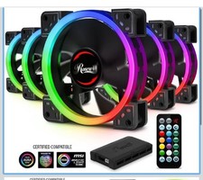 Rosewill RGBF-23001 120mm Dual Ring Addressable RGB Case Fan Hub Set, True RGB L picture