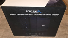 SABRENT 5-Bay USB-C 10Gbps 3.5in Hard Drive Enclosure & DAS Dock (DS-SC5B)--used picture