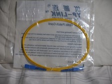 1M SC UPC to SC UPC Simplex 3.0mm PVC Single Mode Fiber Patch Cable Jumper picture