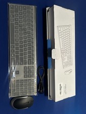 Wireless Keyboard and Mouse, Vssoplor Rechargeable Desktop-Dark Gray picture