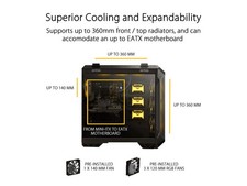TUF Gaming GT501 Mid-Tower Computer Case for up to EATX Motherboards with ASUS picture