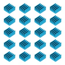 20Pcs 9x9x5mm Heatsink Aluminum Radiator Heat Sink Sky Blue picture