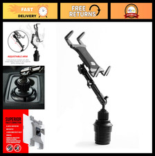 Heavy Duty Tablet Cup Holder Mount for Car/Truck - 3-Way Adjustable Arm, Univers picture