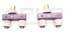 LOT OF 2 NEW LUMBERG ASBS S2326 2 WAY SPLITTER T CONNECTOR picture