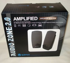 Kinyo Audio Zone 2.0 Amplified Speaker System PS-205B PC iPod Game Consoles MP3 picture